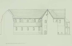 Wechselburg, Klosterkirche: Ansicht von Süden