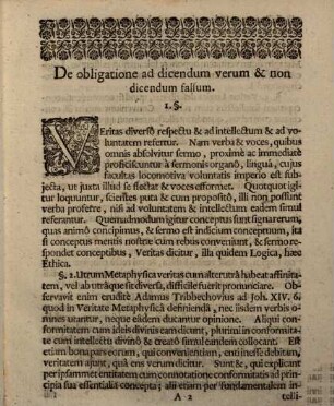 De Obligatione Ad Dicendum Verum, Et Non Dicendum Falsum Iuxta Disciplinam Christianorum