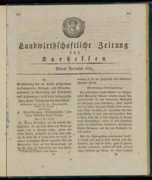 Monat December 1830
