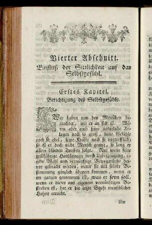 Vierter Abschnitt. Einfluß der Sittlichkeit auf das Selbstgefühl.