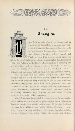 IX. Cheng tu