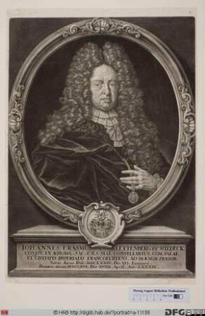 Bildnis Johannes Erasmus Seiffart von Klettenberg u. Wildeck
