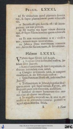 Ps. LXXXI - XC.