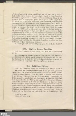 1156. Jubiläumsstiftung