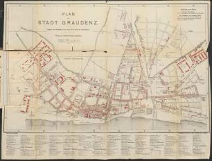 Plan der Stadt Graudenz