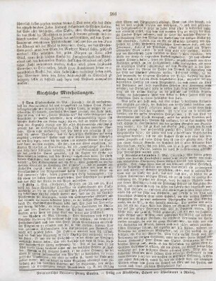 264 Kirchliche Mittheilungen