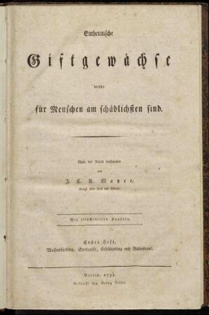 1: Wasserschierling, Stechapfel, Erdschierling und Bilsenkraut
