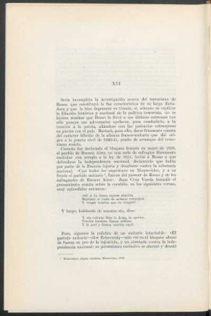 XVI. - [Carácter sui generis de la guerra civil: alianza del partido unitario con las potencias extranjeras]