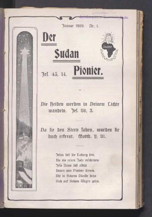 Januar 1919. Nr. 1