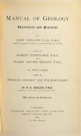 Physical Geology and Palaeontology