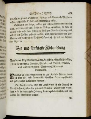 Ein und fünfzigste Abhandlung - Die fünf und fünfzigste Abhandlung