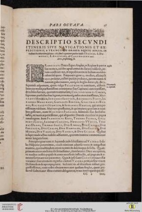 Descriptio secundi itineris sive navigationis et expeditionis [...]