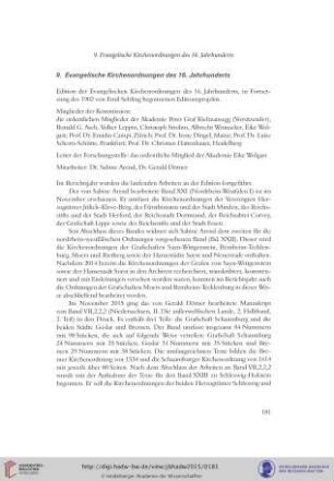 9. Evangelische Kirchenordnungen des 16. Jahrhunderts