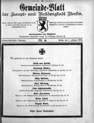 1915,6: Nr. 6, 7. Februar 1915