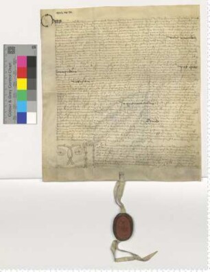 Otto Hermanni transsumiert die Präsentationsurkunde und nimmt die entsprechende Investitur vor für die 2. Vikarie am Annen Altar zu St. Nicolai [lat].