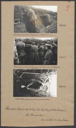 Bei Ban de Sapt: Schützengraben der Fontenelle-Kompagnie(rechter Flügel des bay.Res.Inf.Regts 11) April 1915