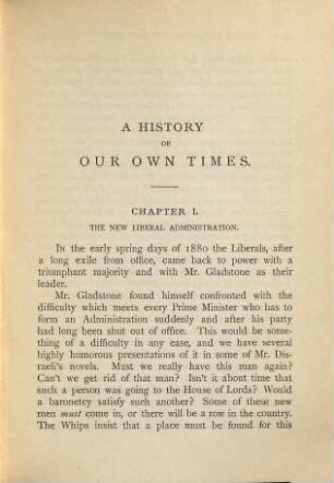 A history of our own times : from the accession of Queen Victoria to the General Election of 1880, 6. From 1880 to the diamond jubilee : Suppl.
