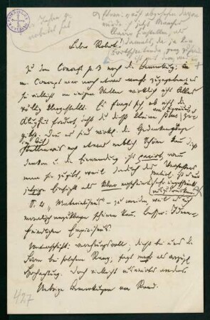 Brief vom 7. August 1882