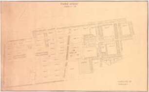 Friedhof Arnstadt: Lageplan des Stadtbauamtes für den Friedhof 1:500