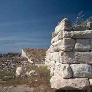 Delos. Wangen des hellenistischen Theaters, von 22 E. v. 77