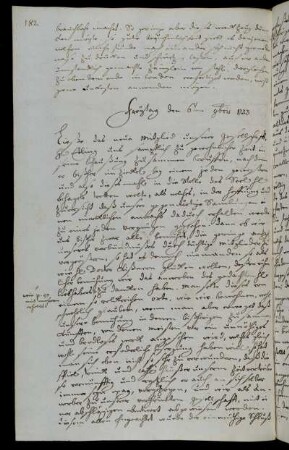 Freytag den 6ten 9bris 1733