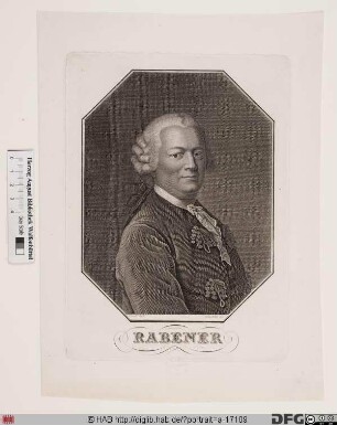Bildnis Gottlieb Wilhelm Rabener