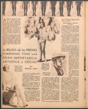 La belleza de las piernas femeninas tiene una gran importancia artística y social