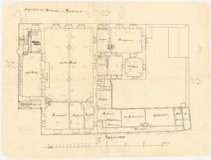 Rathaus, Duderstadt: Grundriss Hochparterre 1:100