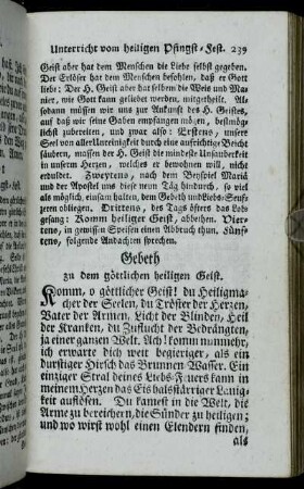 Gebeth zu dem göttlichen heiligen Geist