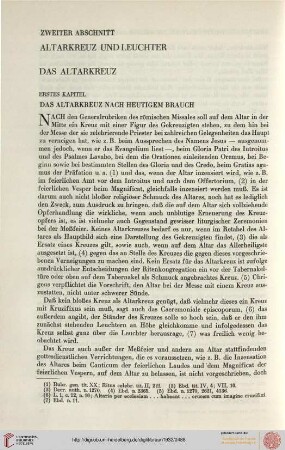 2. Altarkreuz und Leuchter: Das Altarkreuz