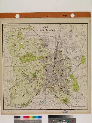 Plan der Stadt Neumünster.