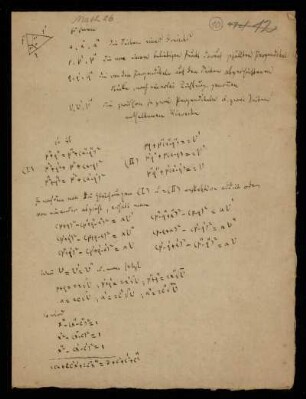 [Mathematische Berechnungen und Notizen]