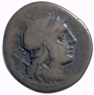 Münze, Denar, 189 - 180 v. Chr.