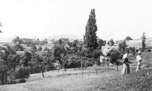 Löbau. Ehem. Wetschkemühle neben Eisenbahnviadukt