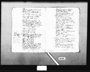 Abrechnungen für den Steinmetz Hans Josenhans (auch: "Jausenhans") und den Maurermeister Michael Baumeister über Maurerarbeiten im Schloss (14 Blatt Folio)