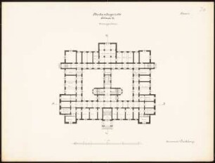 Oberlandesgericht, Colmar: Grundriss UG 1:200