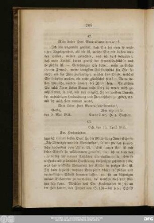 43. [Vom Fürsten Ludwig zu Solms-Lich]