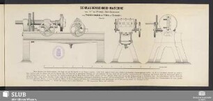 Schraubenschneid-Maschine von 1/"" bis 2" engl. Durchmesser : 1/10 n. Gr.