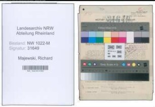 Entnazifizierung Richard Majewski , geb. 18.04.1904 (Bahnpolizei)