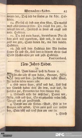 Neu-Jahrs-Lieder.