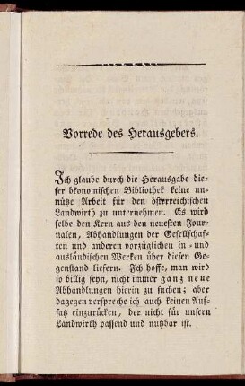 Vorrede des Herausgebers.