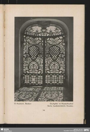 Gruftgitter im Klosterfriedhof