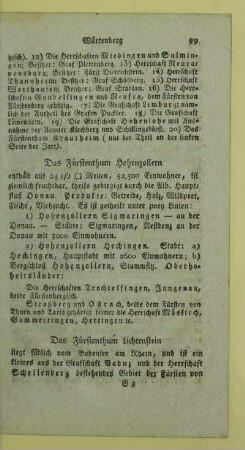 Das Fürstenthum Lichtenstein