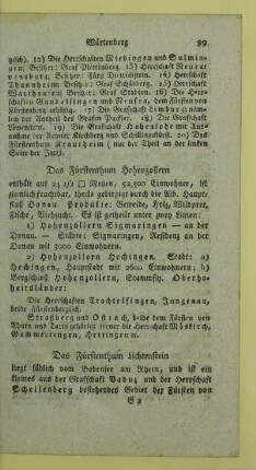Das Fürstenthum Lichtenstein