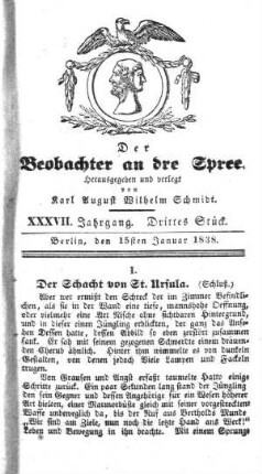 3. Stueck, 15. Januar 1838