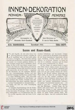 Luxus und Raum-Kunst