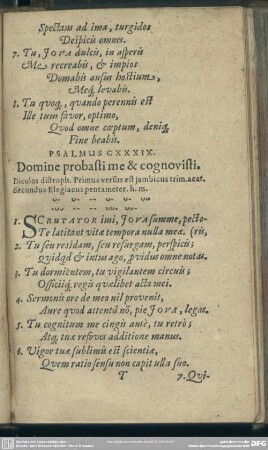 Psalmus CXXXIX. Domine probasti me & cognovisti