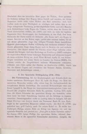 8. Der Spanische Erbfolgekrieg (1701-1714)
