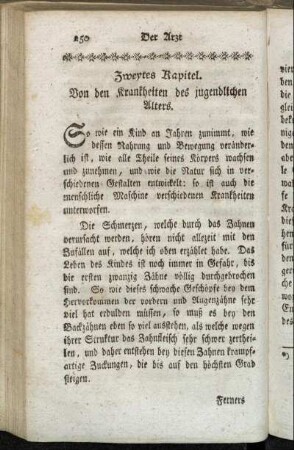 Zweytes Kapitel. Von den Krankheiten des jugendlichen Alters.