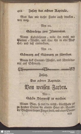 Zusatz. Des achten Kapitels, Von weissen Farben